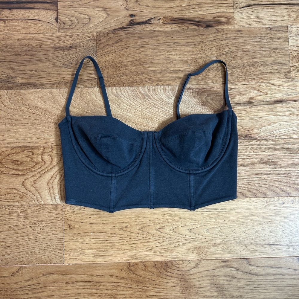 SKIMS Outdoor Bustier size XL color Ash NWOT